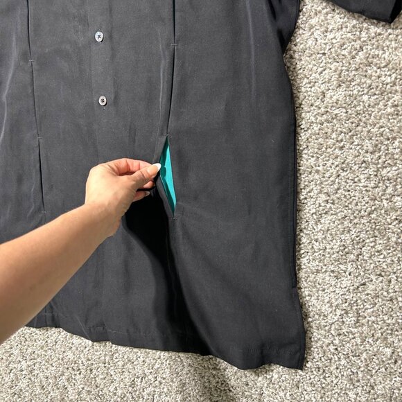 Tori Richard Men's Sz M Button-Up Shirt W/ Embroidered Sea Turtle & Fish Design - Picture 5 of 9